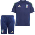 adidas Italie Ensemble Training 2024-2026 Enfants Bleu Foncé Bleu Doré