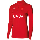 Haut d'Entraînement UVVA 1/4-Zip pour femme rouge