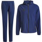 adidas Tiro 25 Vis Tech Competition Survêtement à Capuche Full-Zip Enfants Bleu Foncé Noir