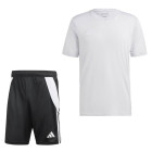 Set d'entraînement adidas Tabela gris clair blanc noir