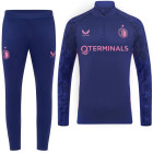 Castore Feyenoord Survêtement 1/4-Zip 2025-2026 Bleu Foncé Rose