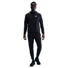 Survêtement de sport décontracté Nike Sportswear entièrement zippé à capuche, noir et rouge