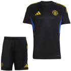 adidas Manchester United Trainingsset 2025-2026 Zwart Blauw Geel