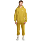 Combinaison de jogging en polaire Nike Sportswear Club à capuche jaune foncé et blanc