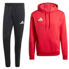 adidas Entrada 26 Hoodie Joggingpak Rood Zwart