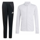 Survêtement adidas Entrada 26 à fermeture éclair intégrale pour Enfants, gris et noir