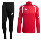 Survêtement adidas Tiro 26 League à fermeture éclair 1/4 rouge et noir