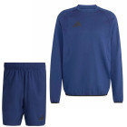 Short de jogging adidas Tiro Travel, bleu foncé et noir