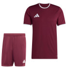 Kit de football adidas Entrada 26 rouge foncé blanc