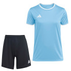 adidas Entrada 26 Voetbaltenue Dames Lichtblauw Zwart
