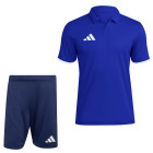Ensemble d'entraînement adidas Entrada 26 Polo bleu blanc