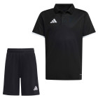 Ensemble d'entraînement adidas Entrada 26 Polo pour Enfants, noir et blanc