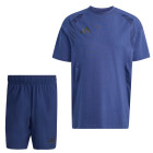 Set d'entraînement adidas Tiro Travel bleu foncé noir