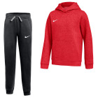 Nike Park 26 Fleece Pullover Hoodie Joggingpak Kids Rood Zwart