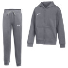 Nike Park 26 Fleece Vest Joggingpak Kids Donkergrijs Wit