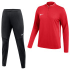 Nike Dri-FIT Park 26 Trainingspak 1/4-Zip Dames Rood Zwart