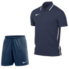 Ensemble d'entraînement Nike Dri-FIT Park 26 Polo bleu foncé et blanc