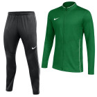 Survêtement Nike Dri-FIT Park 26 à fermeture éclair intégrale pour Enfants, vert foncé, noir