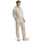 Under Armour Essential Icon Fleece Trainingspak Hooded Lichtgrijs Beige