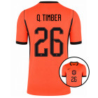 Maillot Nike Netherlands Q. Timber 26 Home 2026-2028