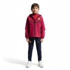 Nike FC Barcelone Tech Woven Survêtement à Capuche Full-Zip 2026-2027 Enfants Rouge Bleu Foncé Jaune