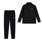 Cruyff Linea Trainingspak 1/4-Zip Kids Zwart