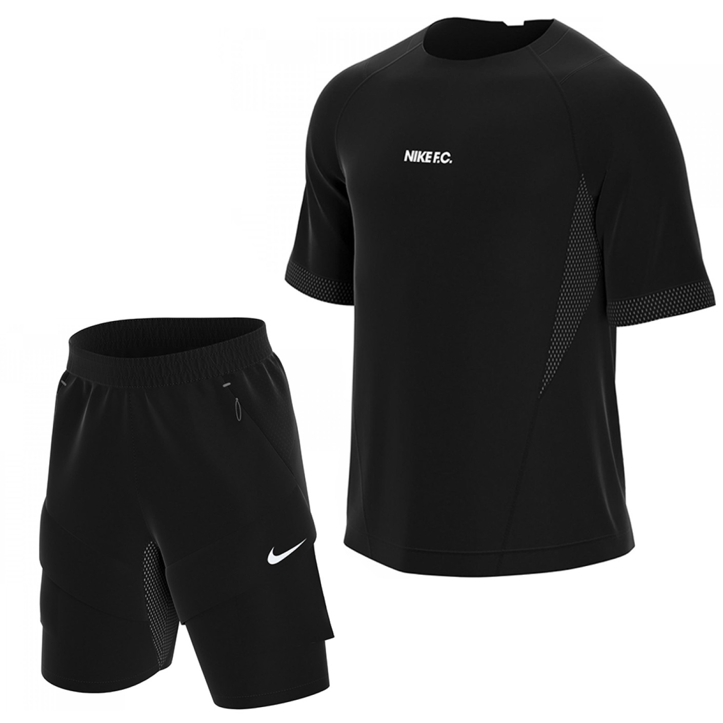Ensemble d'entraînement Nike F.C. Elite Noir Blanc