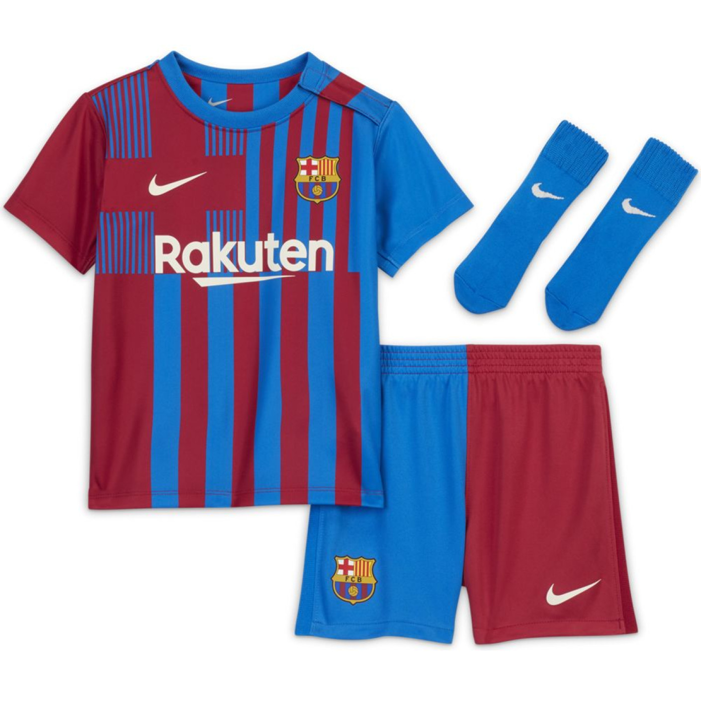 Kit Domicile Bébé Nike FC Barcelone 2021-2022