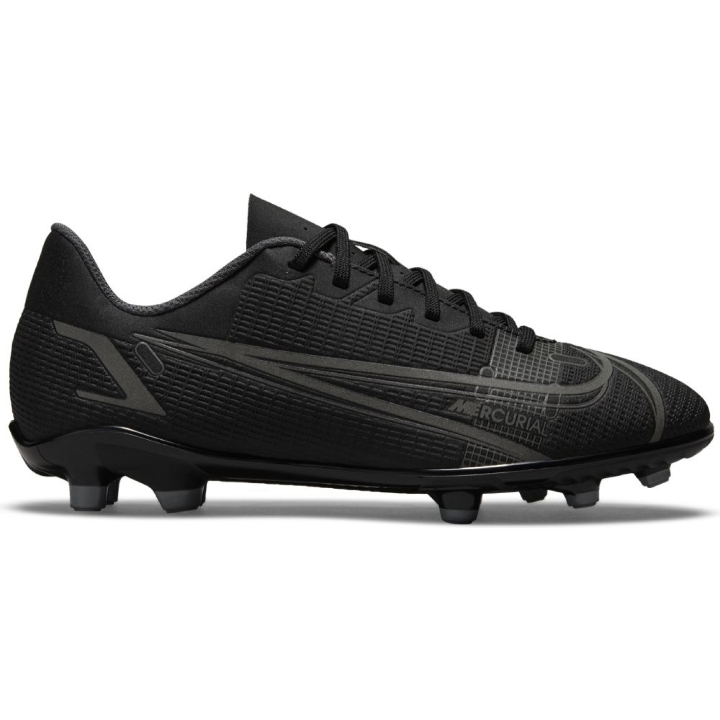 Nike Mercurial Vapor 14 Club Gras / Kunstgras Voetbalschoenen (MG) Kids Zwart Donkergrijs