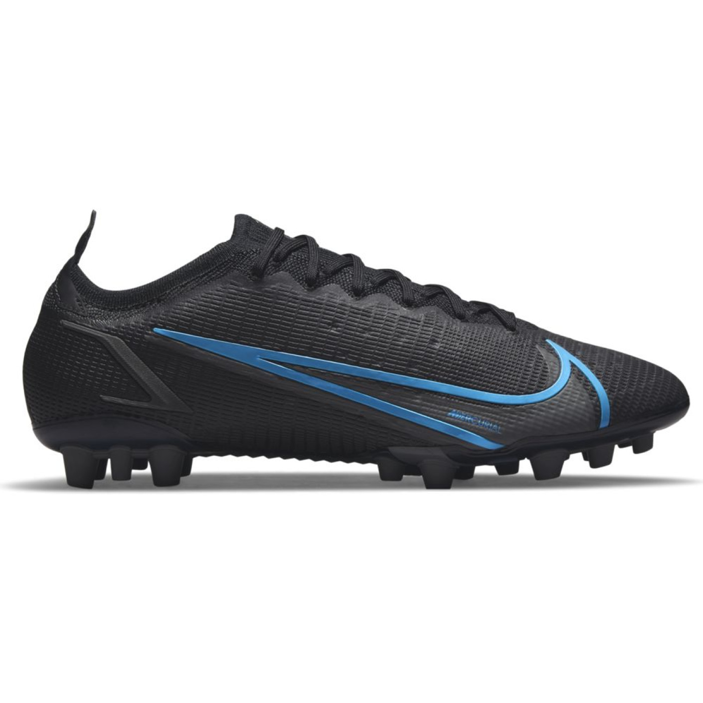 Nike Mercurial Vapor 14 Elite Chaussure de Chaussures de Foot en gazon artificiel (AG) Noir Gris foncé