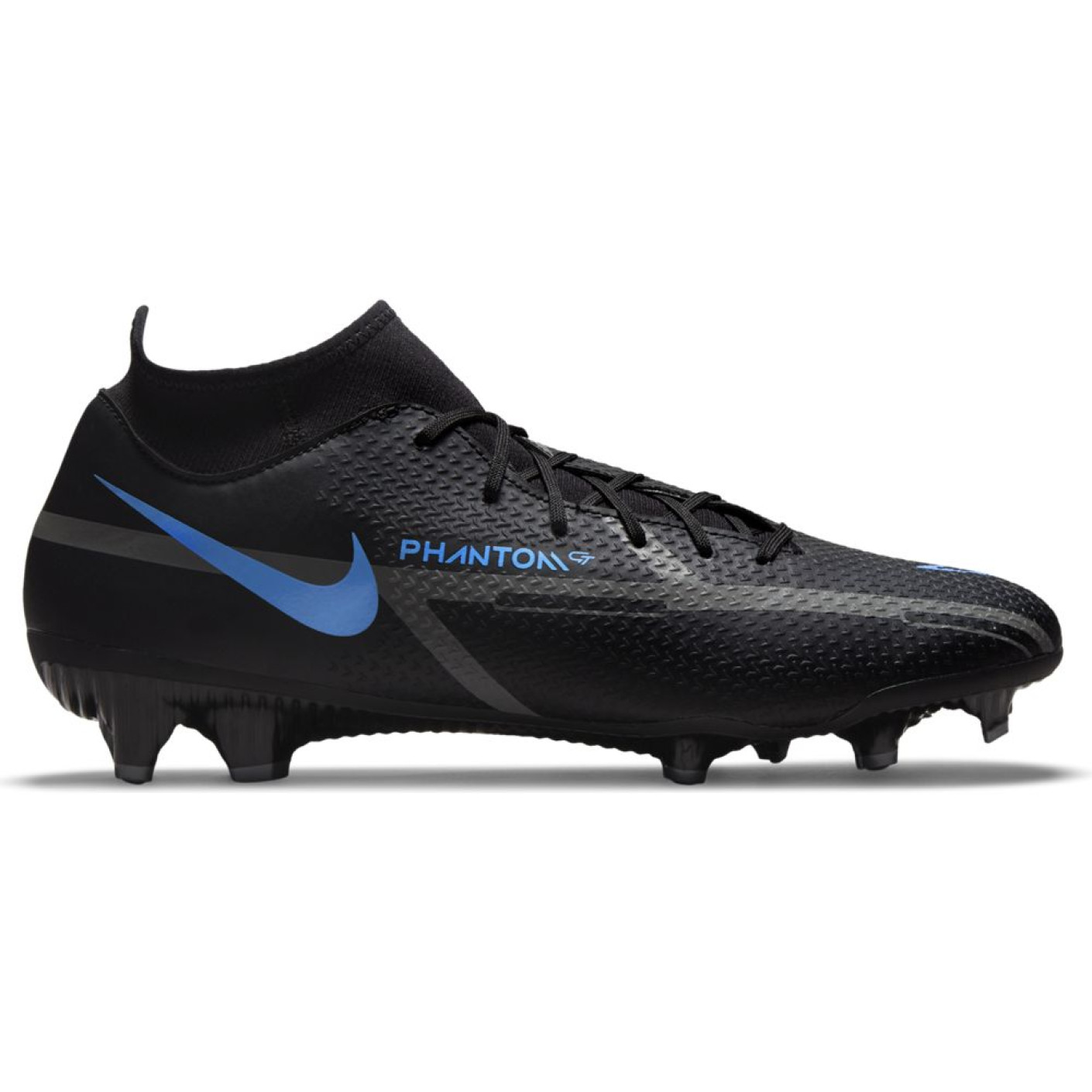 Nike Phantom GT 2 Academy DF Terrain sec / Artificiel Chaussures de Foot (MG) Noir Gris foncé