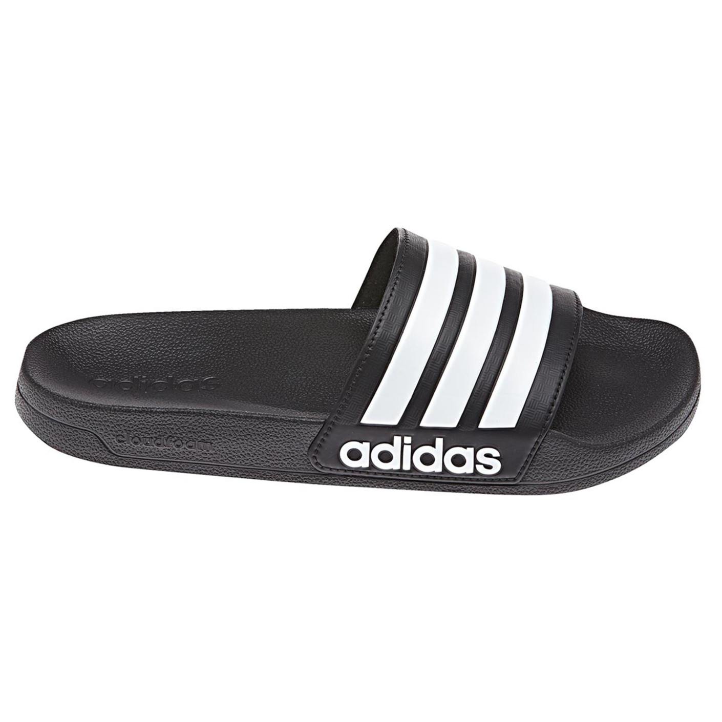 adidas Adilette Cloudfoam Claquettes Core Black Future Blanc