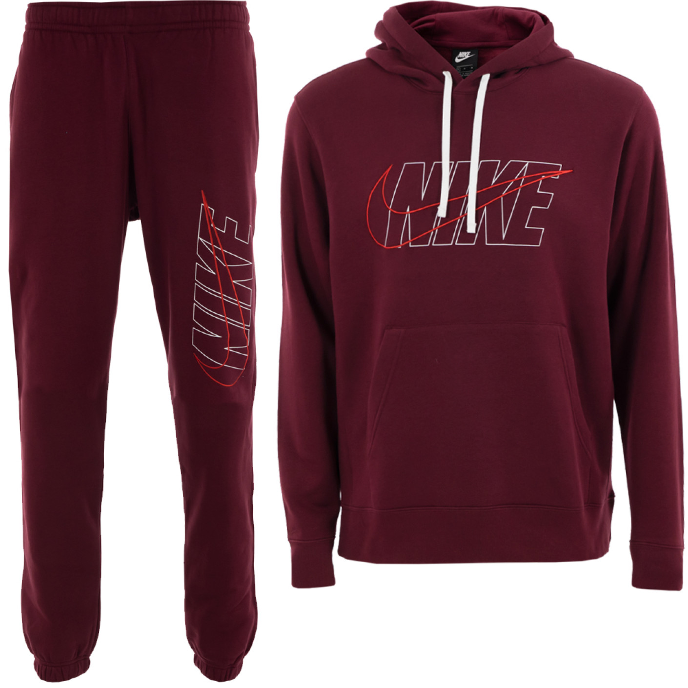 Nike Sportswear Fleece Survêtement Rouge
