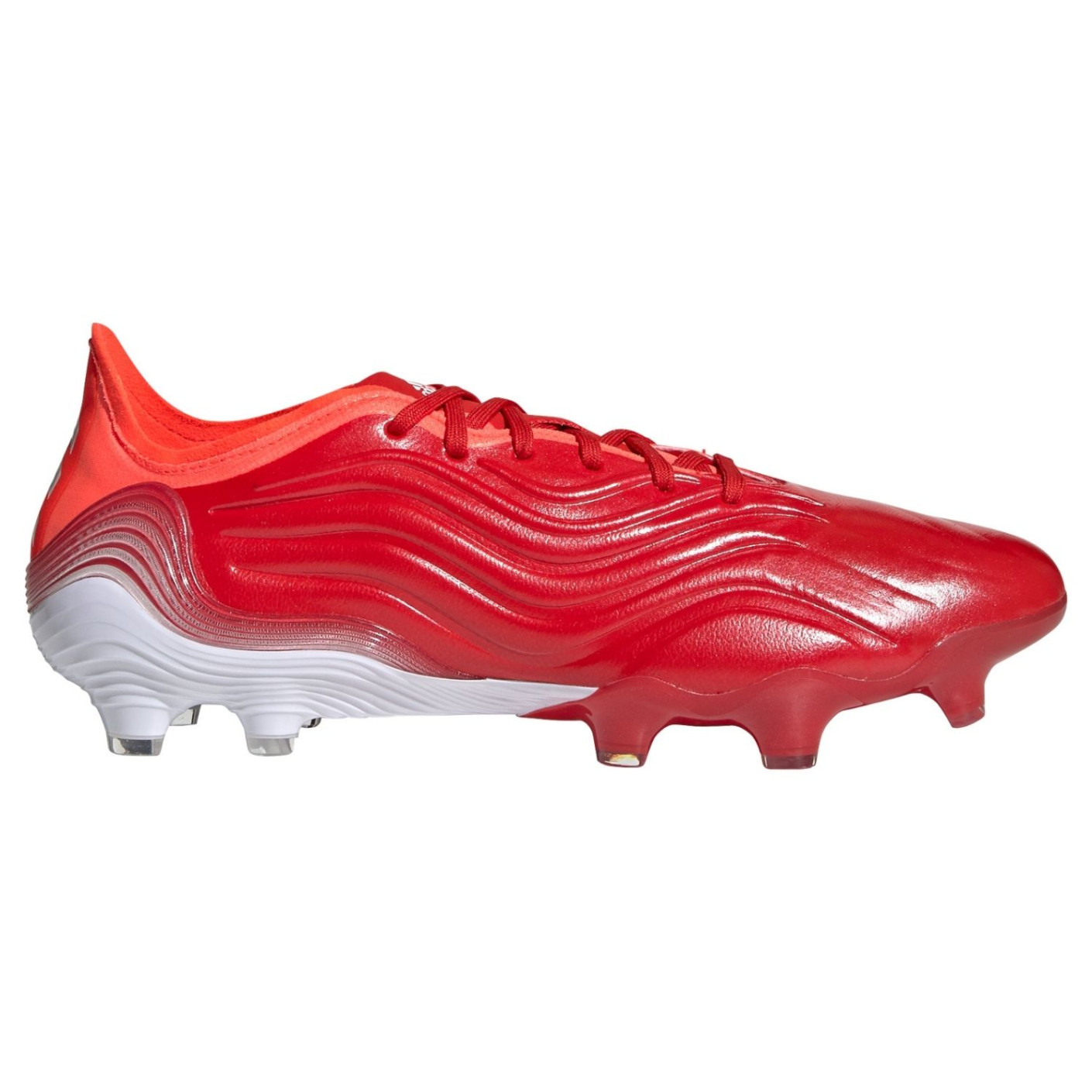 adidas Copa Sense.1 Gazon Naturel Chaussures de Foot (FG) Rouge Blanc Rouge