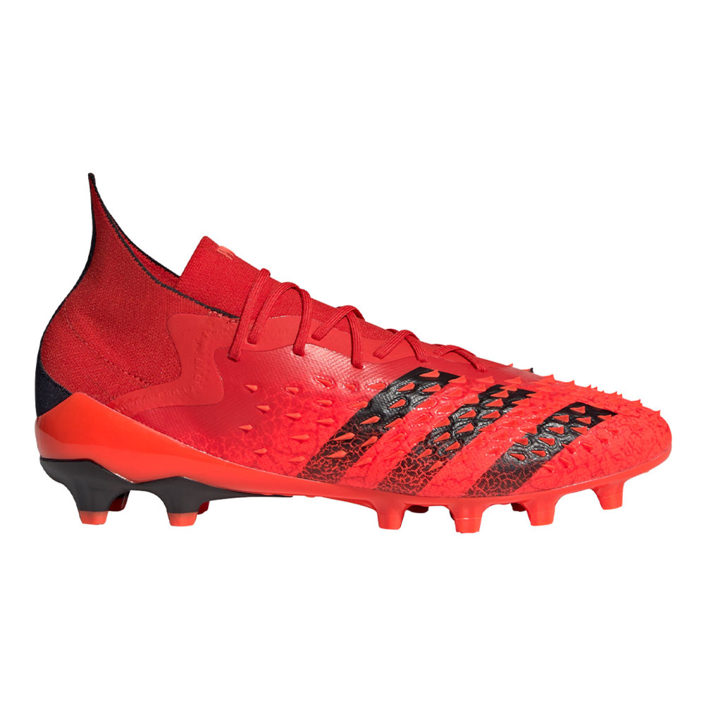 adidas Predator Freak.1 Terrain sec / artificiel Chaussures de Foot (AG) Rouge Noir Rouge