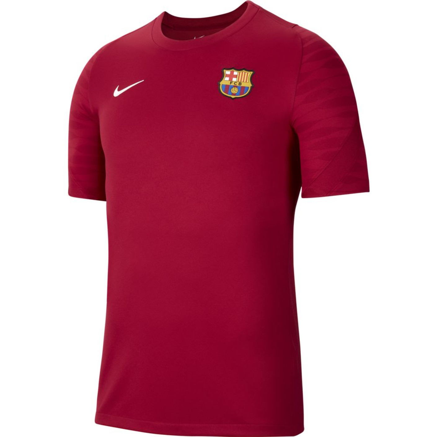 Nike FC Barcelona Strike Maillot d'Entraînement 2021-2022 Enfants Bordeaux Rouge Gris Clair