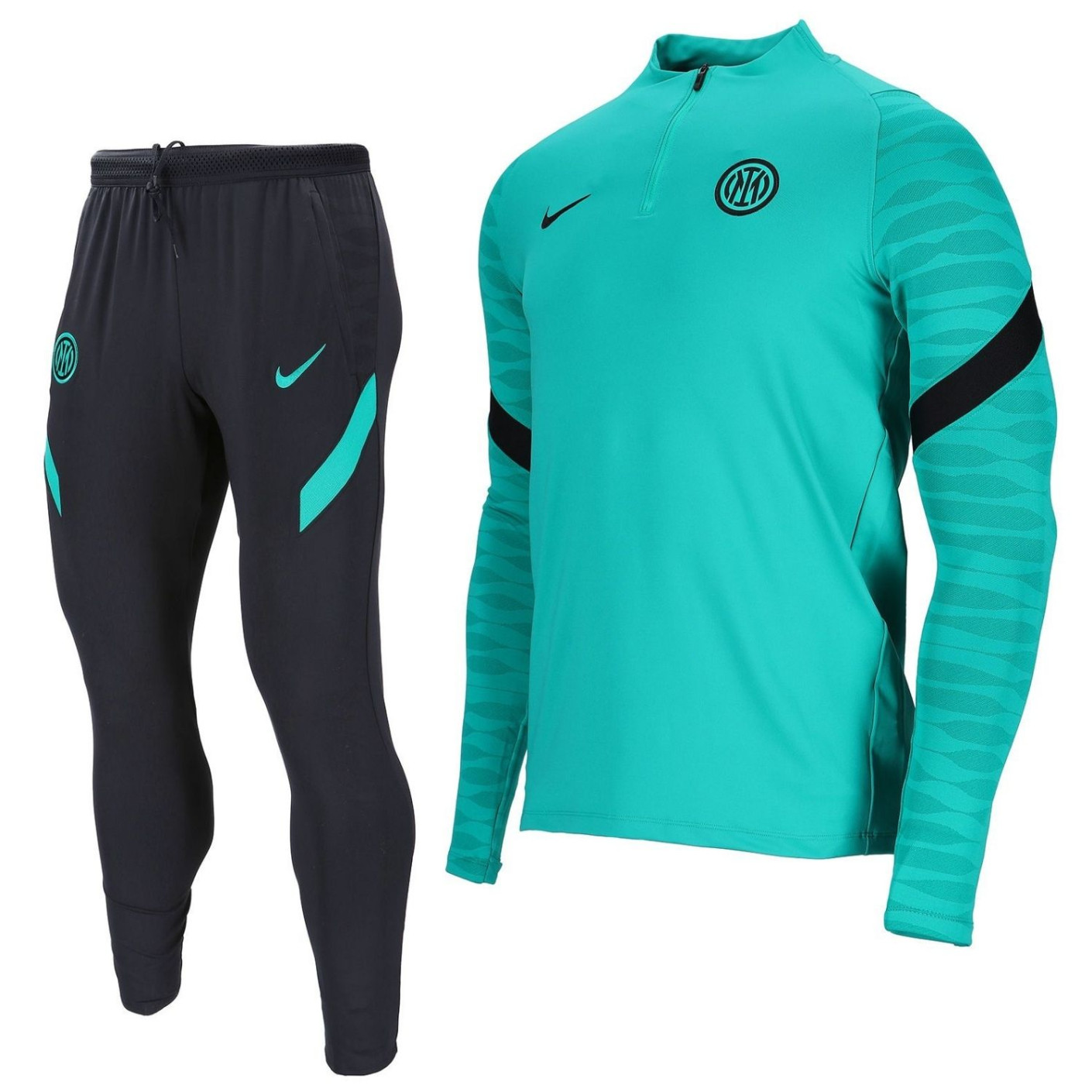 Nike Inter Milan Strike Drill Trainingspak 2021-2022 Turquoise Zwart