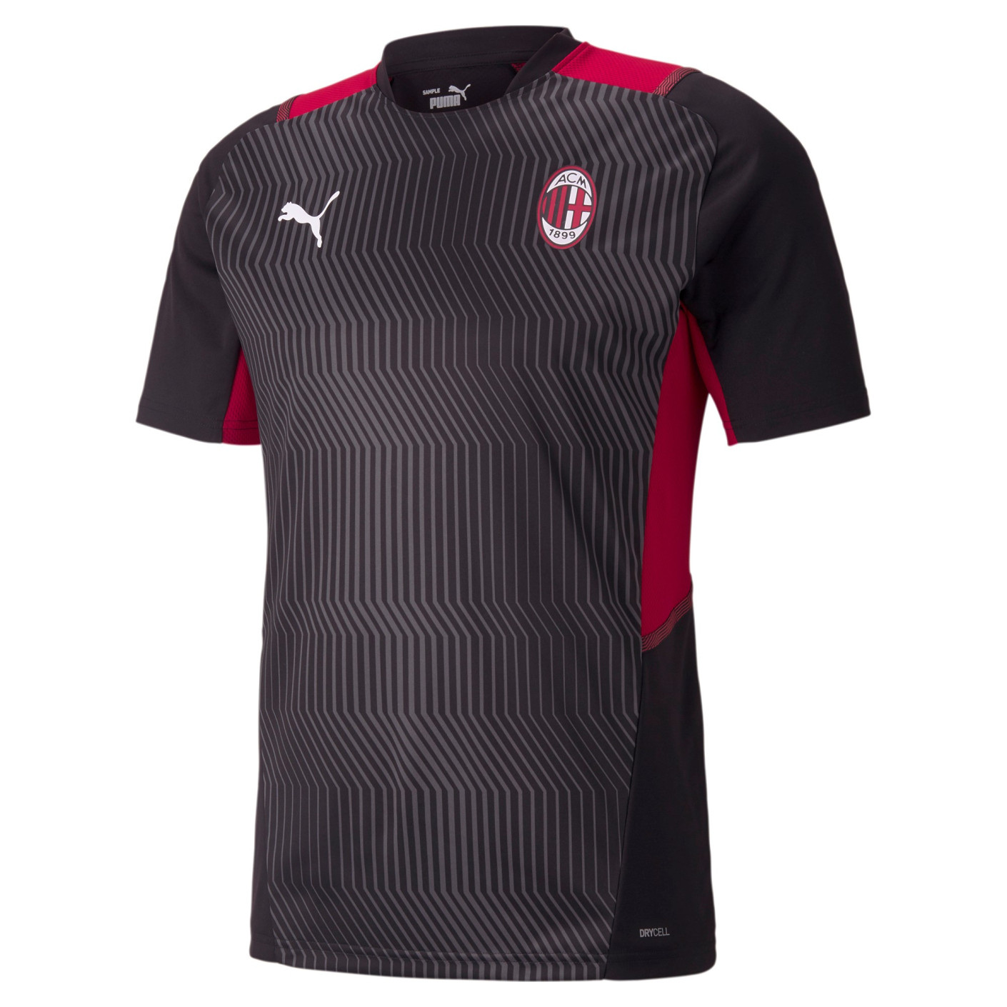 PUMA AC Milan Trainingsshirt 2021-2022 Zwart Rood