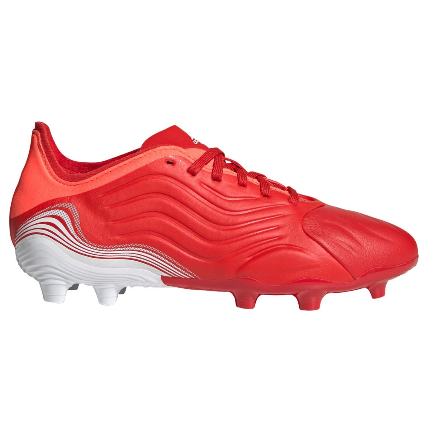 adidas Copa Sense.1 Gazon Naturel Chaussures de Foot (FG) Enfants Rouge Blanc Rouge