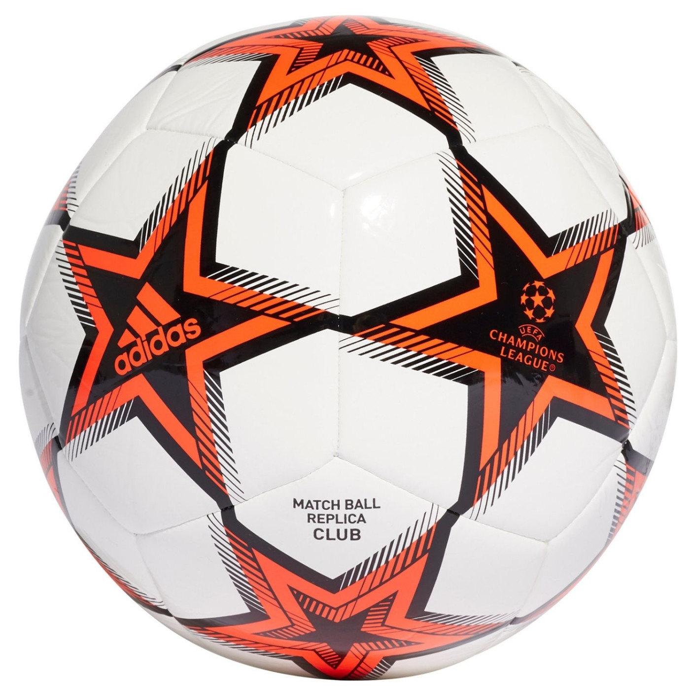 adidas Ligue des Champions Club Ballon Taille 5 PS Blanc Noir Orange