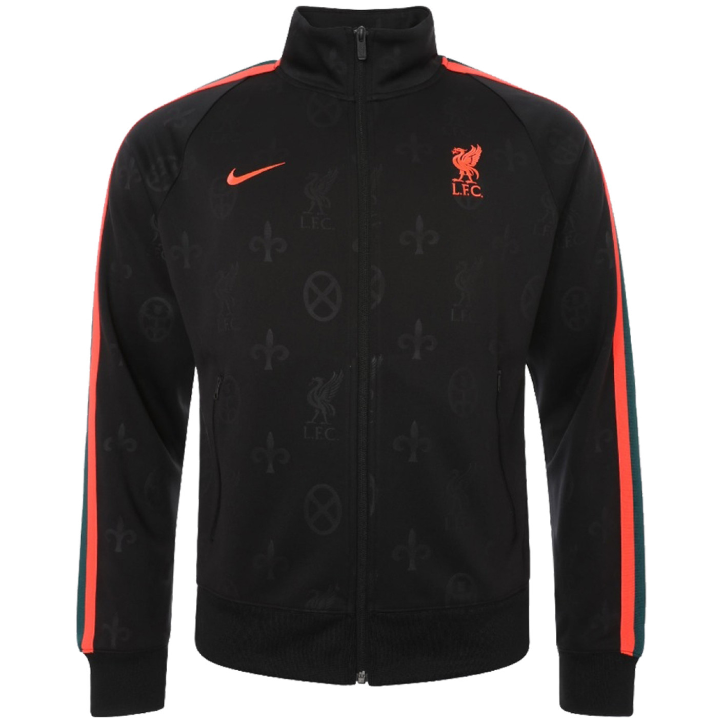 Nike Liverpool N98 Trainingsjack 2021-2022 Zwart Oranje