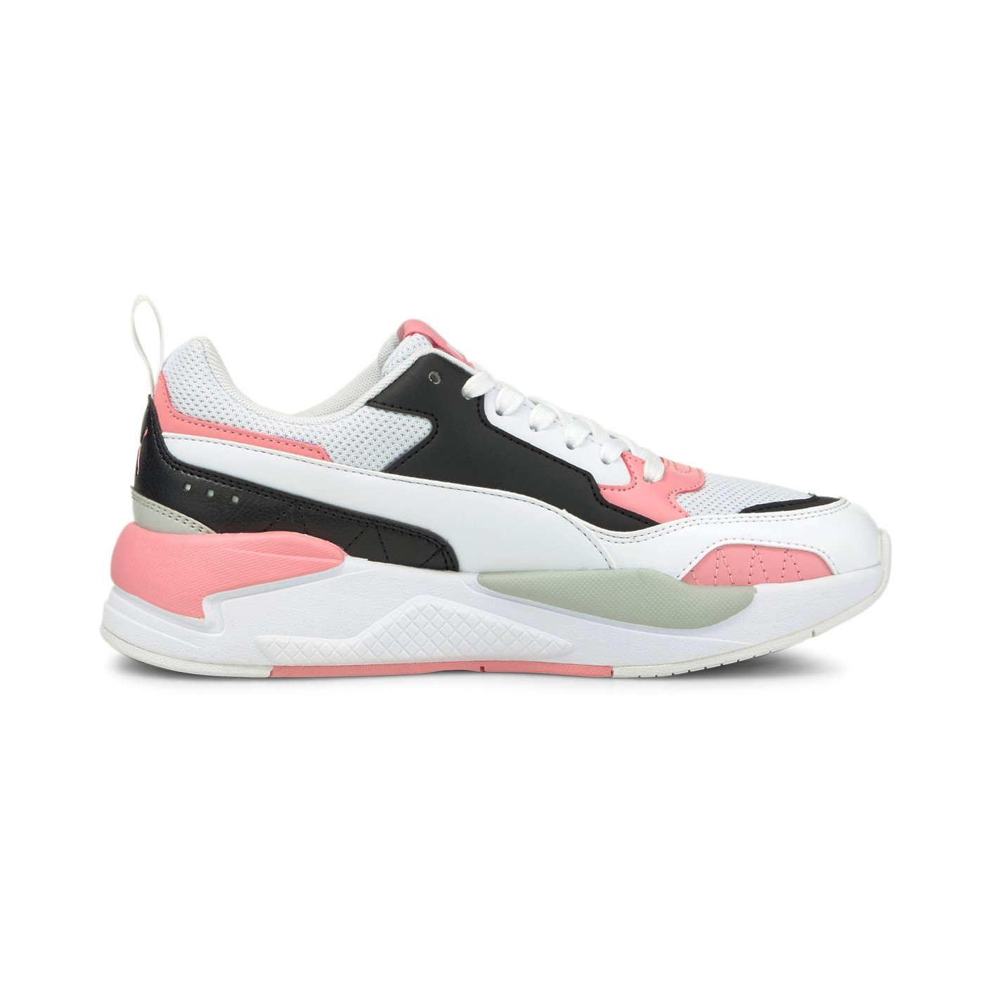 Baskets Puma X-Ray 2 Square Blanc Blanc Noir Gris Rose