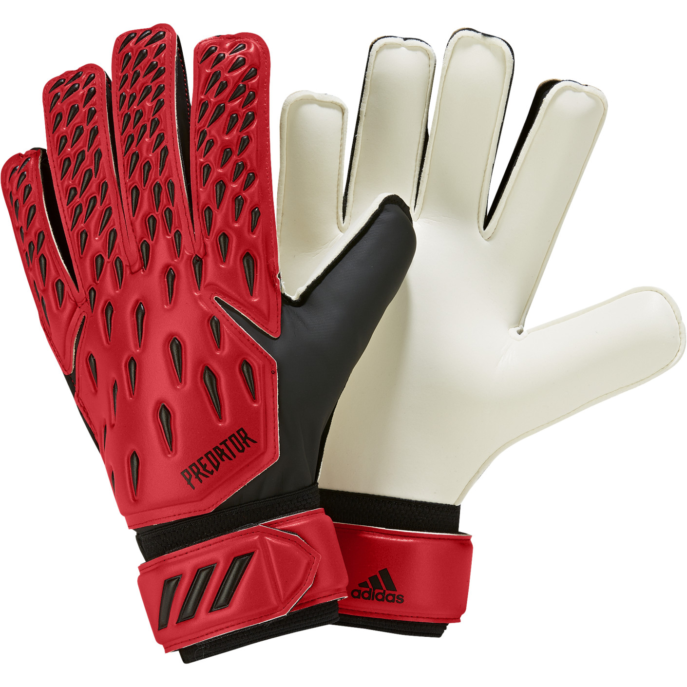 Gants de gardien de but adidas Predator Rouge Noir