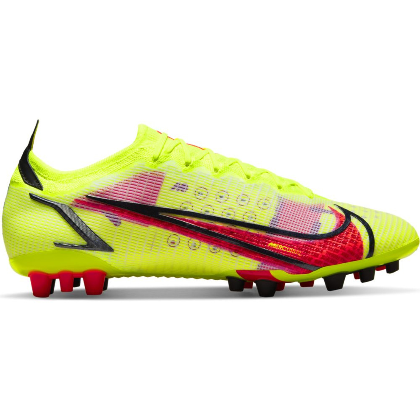 Nike Mercurial Vapor 14 Elite Artificial Grass Chaussures de Foot (AG) Jaune Rouge Noir