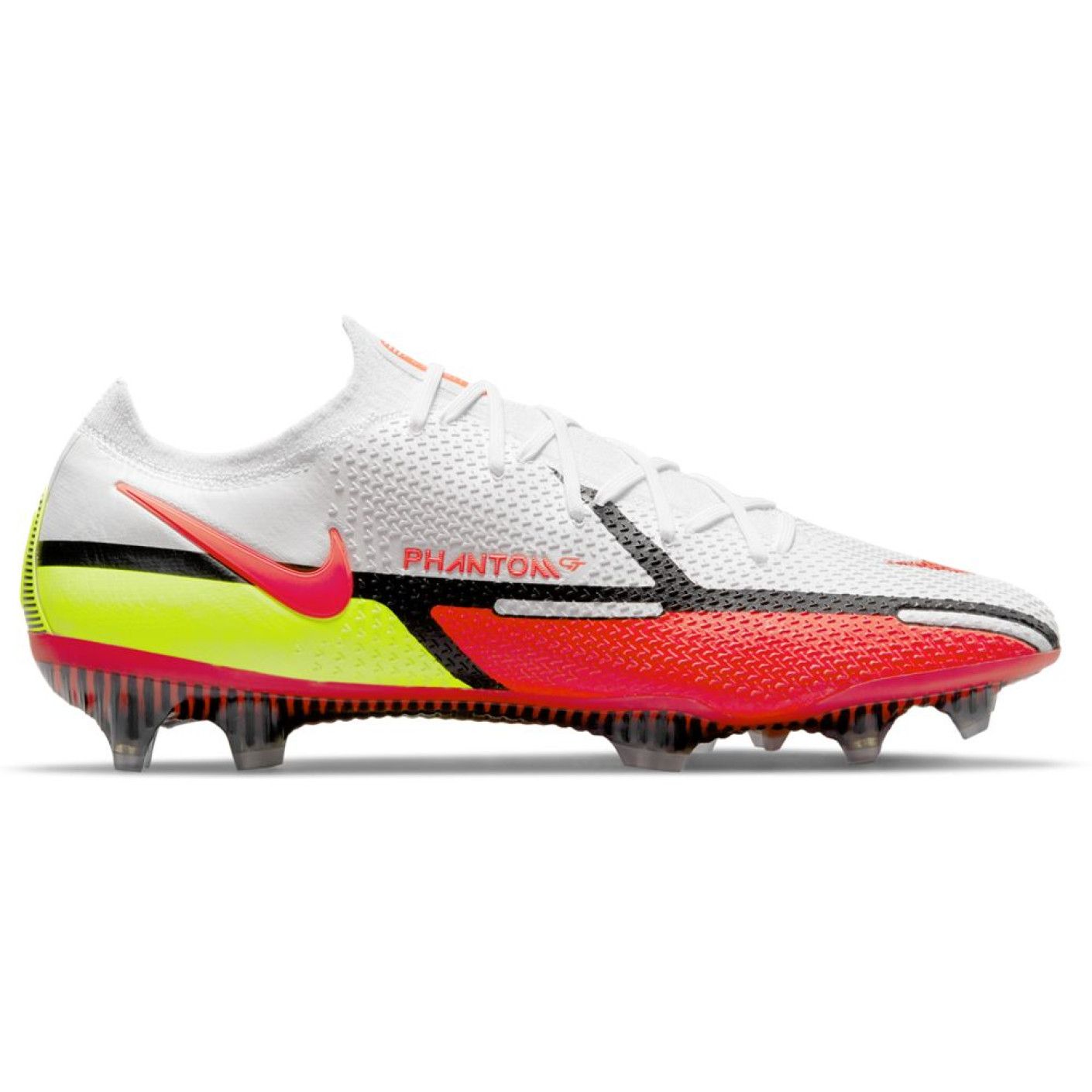 Nike Phantom GT 2 Elite Gras Voetbalschoenen (FG) Wit Rood Geel Zwart