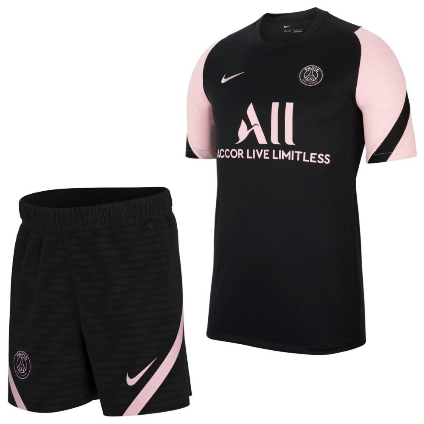Nike Paris Saint Germain Strike Ensemble Survetement 2021 2022 Noir Rose Voetbalshop.be