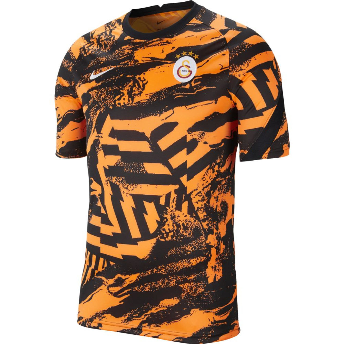 Nike Galatasaray Pre-Match Maillot d'Entraînement 2021-2022 Orange Noir Blanc