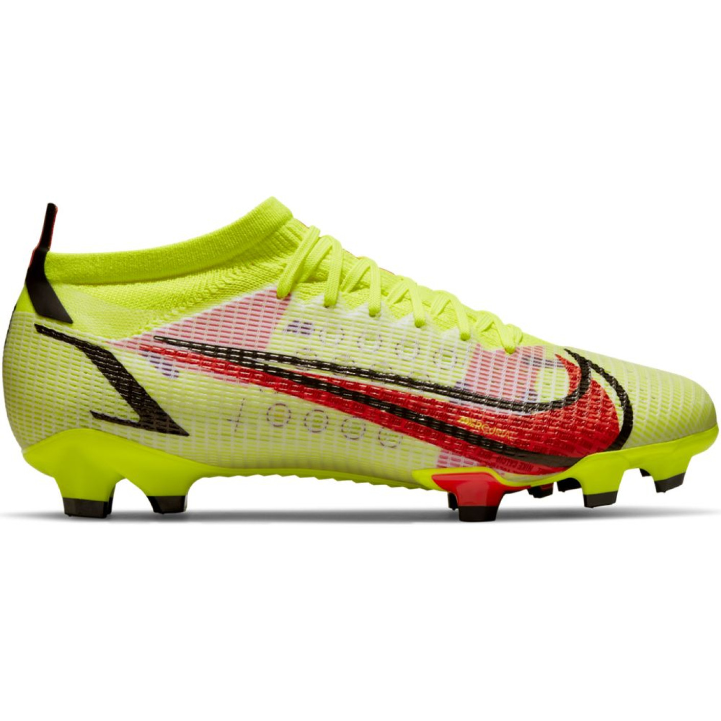 Nike Mercurial Vapor 14 Pro Terrain sec Chaussures de Foot (FG) Jaune Rouge Noir