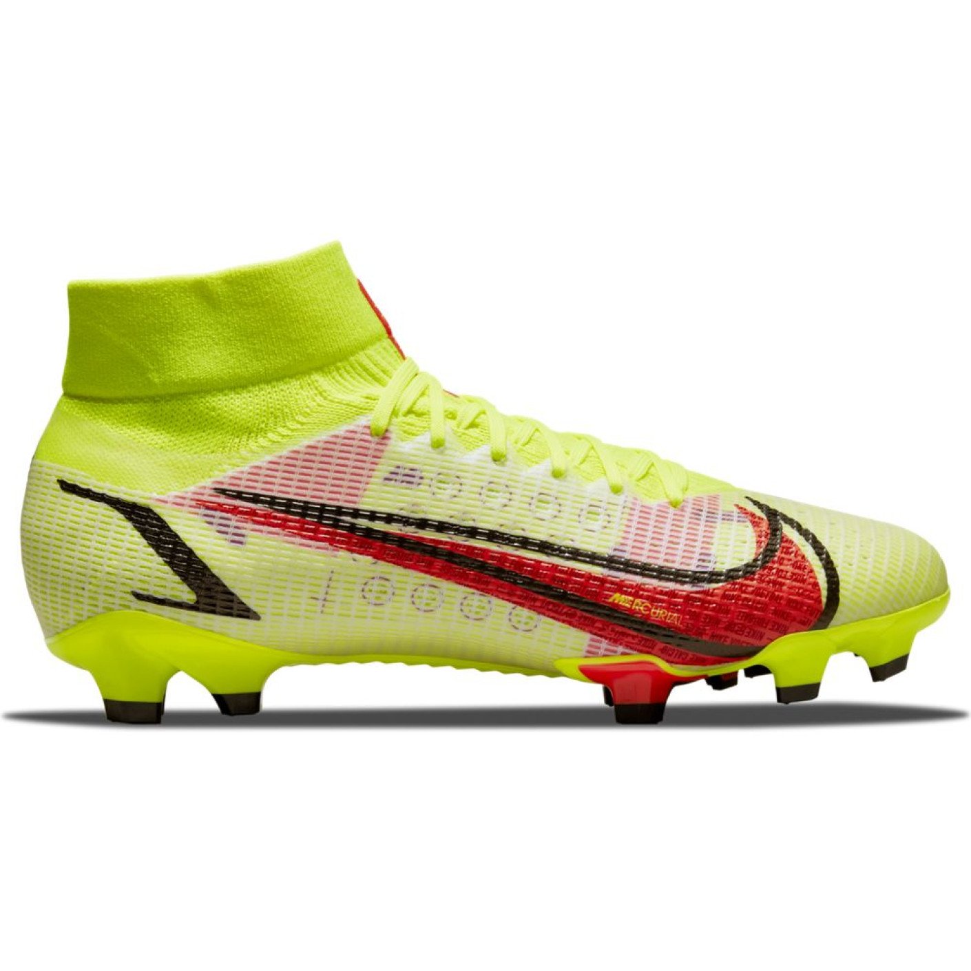 Nike Mercurial Superfly 8 Pro Gras Voetbalschoenen (FG) Geel Rood Zwart