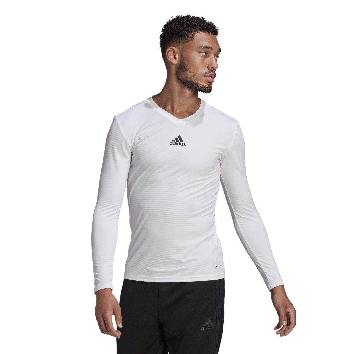 adidas Team Sous-Maillot Manches Longues Blanc